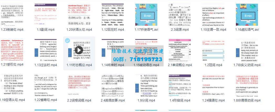 掌门一对一 初中英语含高频词汇与语法