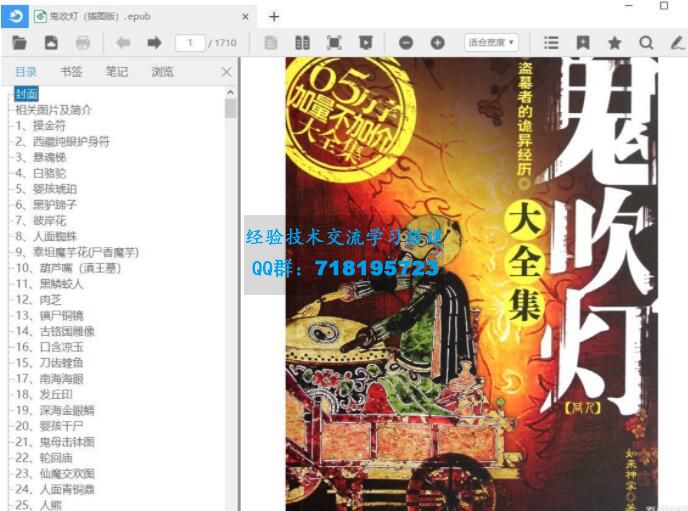 鬼吹灯全本精编插图全本epub电子书