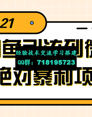 一个闲鱼引流到微信成交的绝对暴利项目！【视频教程】