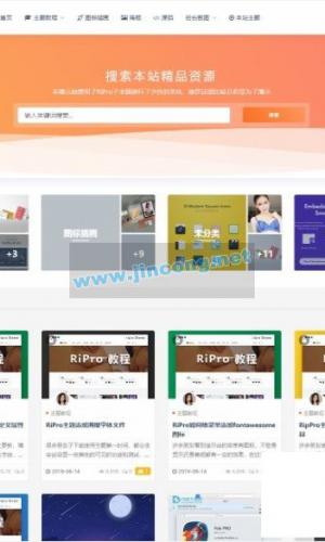 RIPro主题 5.4 WordPress模板日主题虚拟资源素材