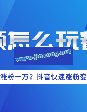 短视频涨粉变现最新教程_抖音一分钟快速涨粉一万人变现秘籍（完结）