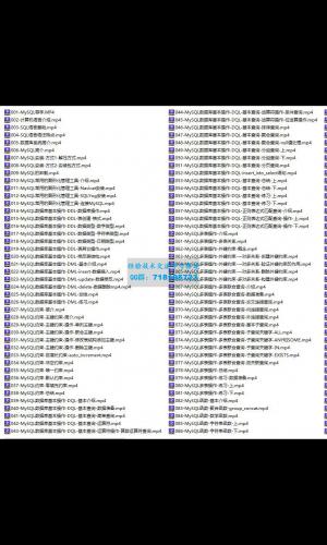 大数据MySQL从入门到精通实战教程