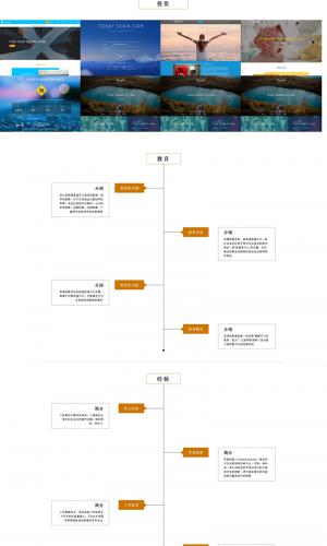 响应式单页滑动展示网站织梦模板 HTML5单页滑动全屏模板源码