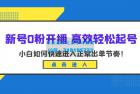     新号零粉开播 · 高效轻松起号：小白如何快速进入正常出单节奏
