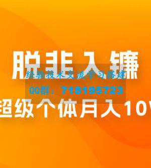 脱韭入镰，通过做「超级个体」月入 10w+，普通人实现阶层跨越的最优解