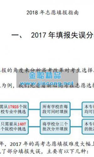 2018年高考志愿填报指南