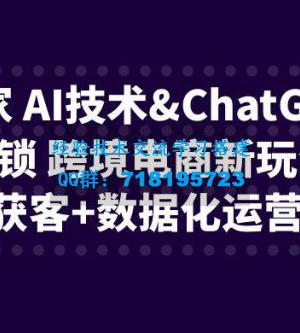 Q独家 AI 技术 ChatGPT 解锁跨境电商新玩法：引流获客 + 数据化运营思维