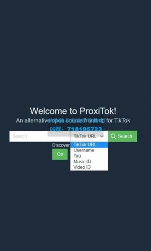 支持国内直连国际版抖音TikTok的简易程序 ProxiTok