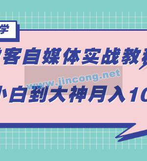 微客自媒体：从小白到大神月入10W（全套视频课程+素材和软件）