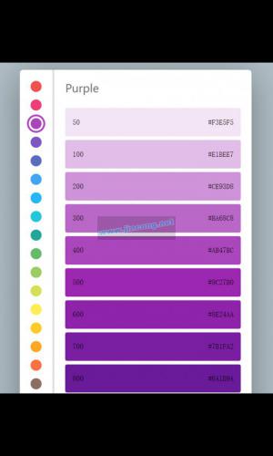 HTML5颜色代码选取器源码