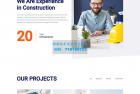     橙色响应式建筑工程类企业网站模板
