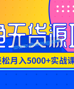 闲鱼无货源项目，轻松月入5000+实战教程（视频+文档）价值千元