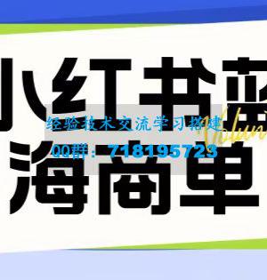 价值2980的小红书商单项目暴力起号玩法