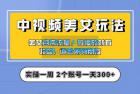     中视频美女号项目拆解：实操一天 300+ 保姆级教程助力你快速成单！
