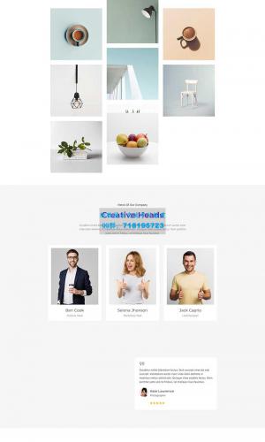创新型中小企业时尚宣传单页网站模板