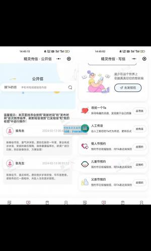 精灵传信系统 匿名性系统 支持网站+小程序双端源码