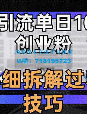 被动引流技巧揭秘：如何在一天内吸引100+创业者关注