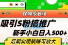     轻松引流老S批 不怕S粉一毛不拔 保姆级教程
