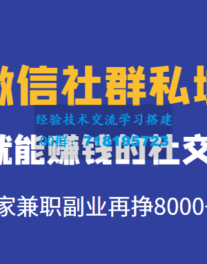 玩转微信社群私域带货，学会就能赚钱的社交电商，在家兼职副业再挣8000+