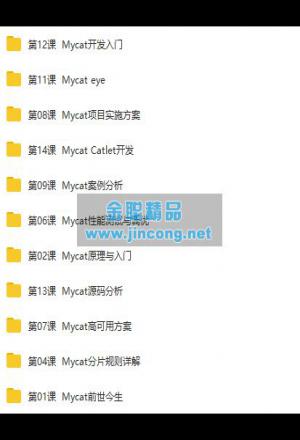 Mycat权威指南从入门到精通视频教程