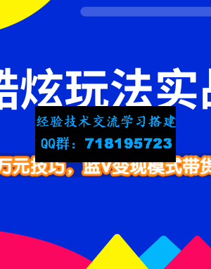 抖音酷炫玩法蓝V变现模式带货实战技巧，小白搬运轻松月入10W