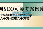     白杨全网SEO可参考案例库，几十个实操案例日引5000ip+涨粉百W+变现几十W等
