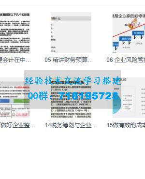 21天财务进阶训练营 财务线上直播课程(税务+风险+内控+成本+预算+现金)