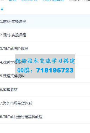 自鲸叹号的海外TIKTOK训练营(价值1980元)