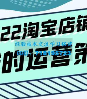 淘宝店铺赚钱的运营策略，一套能够盈利的赚钱打法