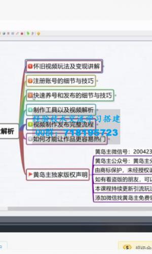 黄岛主抖音超清怀旧视频热门玩法+变现模式大解析