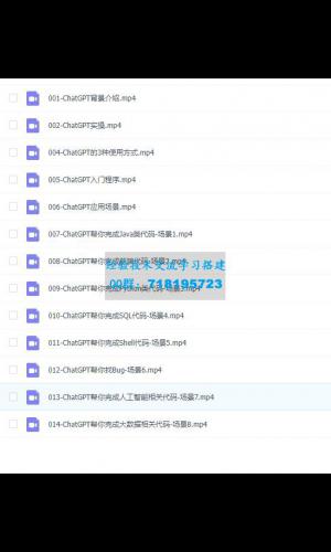 ChatGPT超全面从基础到实战视频教程 - 带源码课件