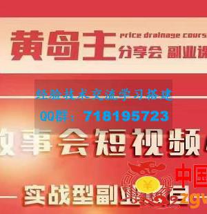 黄岛主副业孵化营第5期：抖音情感中视频变现项目孵化单条视频收益几十上百