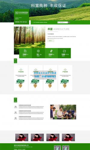 绿色的农产品贸易公司官网静态html模板