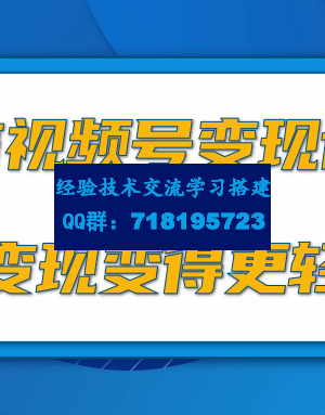 微信视频号变现项目，0粉丝冷启动项目和十三种变现方式