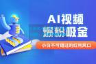     最新 AI 视频爆粉吸金项目（附详细教程 + AI 工具 + 变现案例） 外面收费 1980
